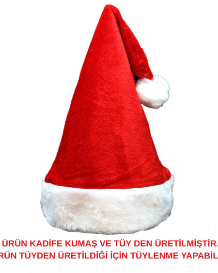 Unisex Seksi Kadife Yılbaşı Şapkası