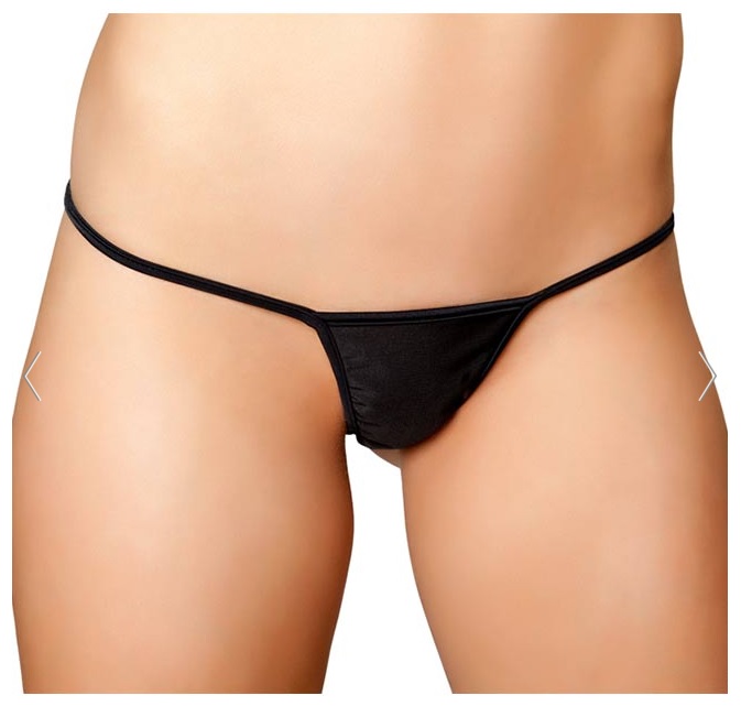 Bacio Fantezi Siyah Lame String Tanga BC1288 - Görsel 2