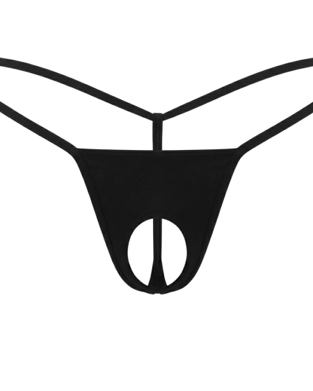 Siyah Özel Bölgesi Açık Kadın String BC0056